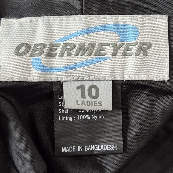 Obermeyer Women's Full Side-Leg Dual Zip Winter Sport Snow Shell Pants - Size 10 - Picture 12 of 14